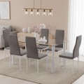 Pack de 6 chaises de salon rembourrées Yuka 40 x 48 x 97 cm