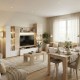 Pack salón Essential Leds con mesa de centro elevable y mesa de comedor Roble Canadian