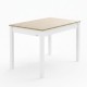 Table de cuisine Arona Extensible Chêne Blanche - fanmuebles