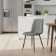 Silla tapizada Lisboa Chenilla Gris