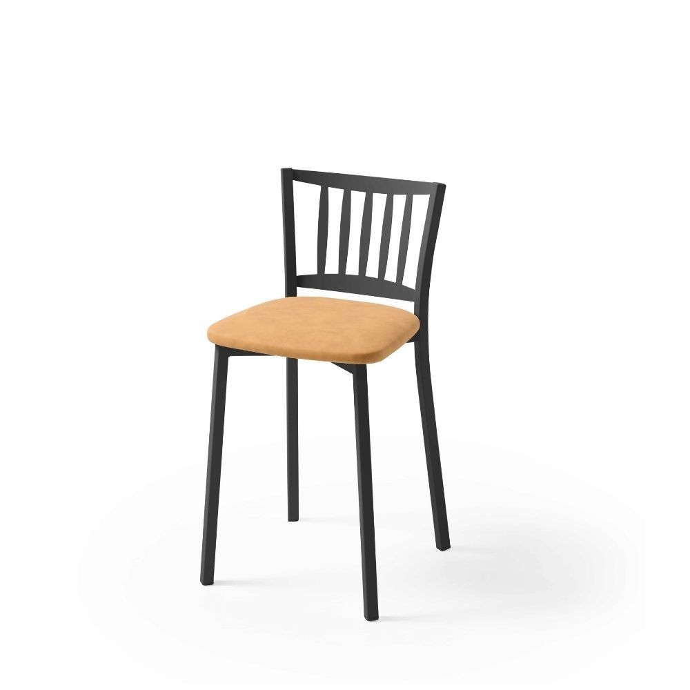 Hocker Niedrig Petra Schwarz Lehne | fanmuebles
