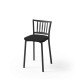 Hocker Niedrig Petra Schwarz Lehne | fanmuebles
