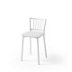 Tabouret Bas Cuisine Petra Blanc avec Dossier