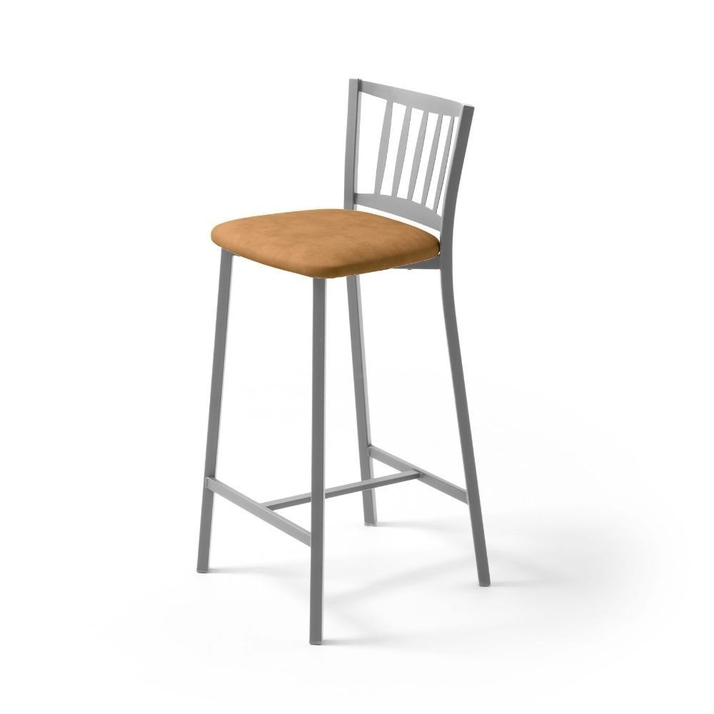 Tabouret de cuisine avec Backup Medium Petra Aluminium Domus Habana