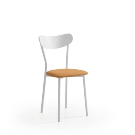 Silla de cocina Blanca EVA tapizado Domus Habana