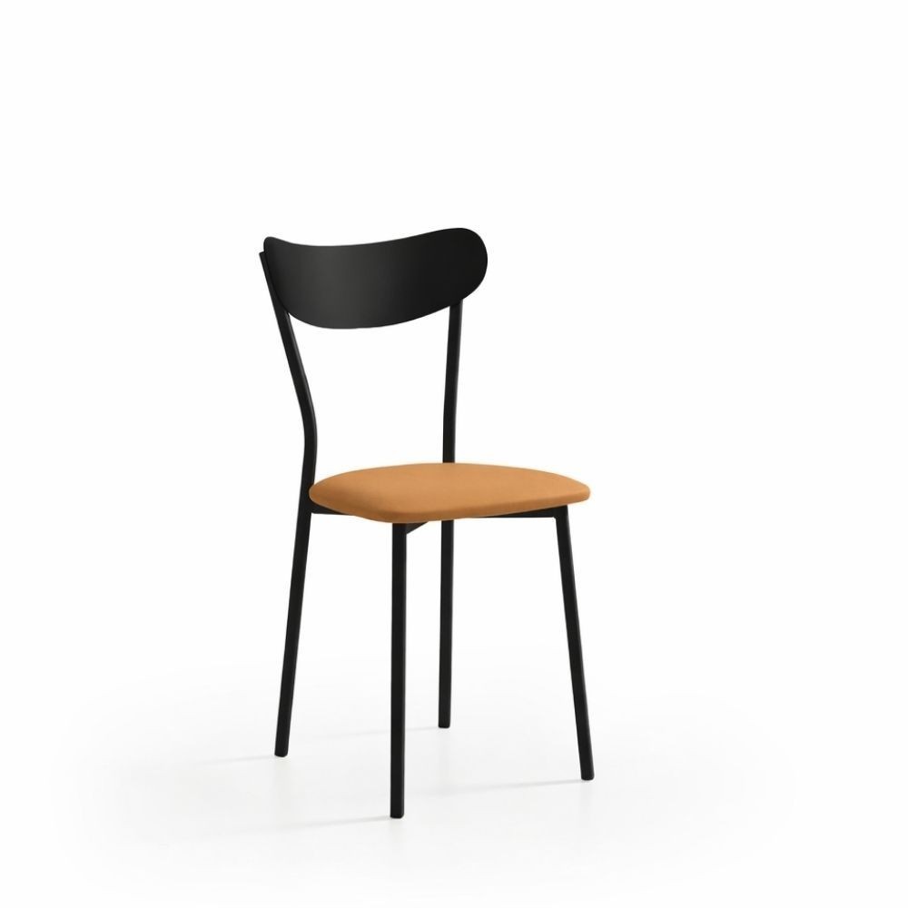 Silla de cocina Negra EVA tapizado Domus Habana