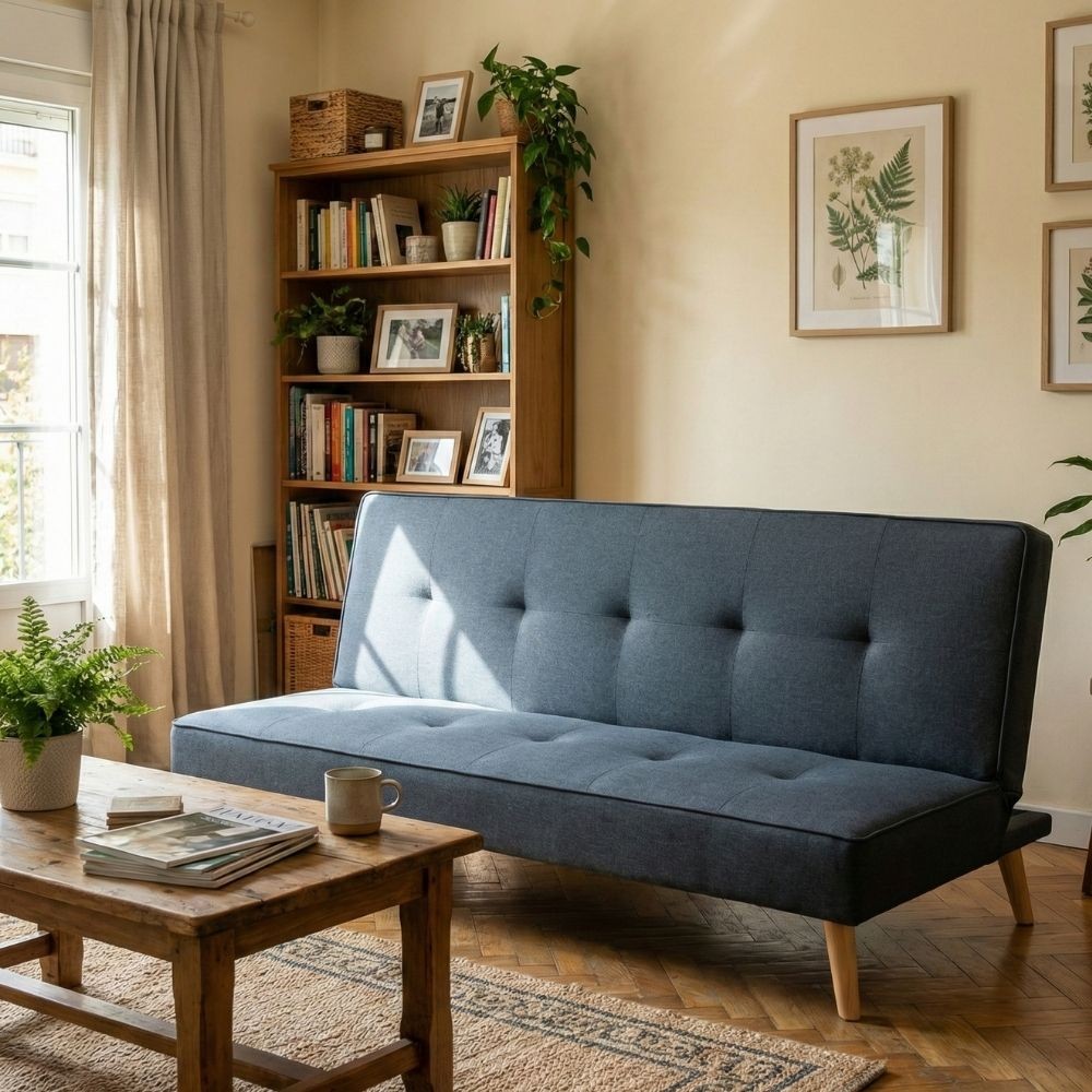 Single-Klick-Clac Unai Bett in dunkelgrau, Stil und Komfort in einem Klick!