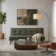 Sofá cama clic-clac verde en chenilla – fanmuebles