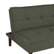Sofá cama clic-clac verde en chenilla – fanmuebles