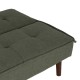 Sofá cama clic-clac verde en chenilla – fanmuebles
