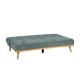 SOFÁ-CAMA VERDE METAL-MADERA SALÓN 178 X 94 X 86 CM
