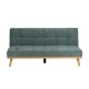 SOFÁ-CAMA VERDE METAL-MADERA SALÓN 178 X 94 X 86 CM