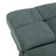SOFÁ-CAMA VERDE METAL-MADERA SALÓN 178 X 94 X 86 CM