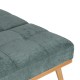 SOFÁ-CAMA VERDE METAL-MADERA SALÓN 178 X 94 X 86 CM