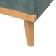 SOFÁ-CAMA VERDE METAL-MADERA SALÓN 178 X 94 X 86 CM