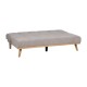 SOFÁ-CAMA GRIS METAL-MADERA SALÓN 178 X 94 X 86 CM