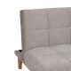 SOFÁ-CAMA GRIS METAL-MADERA SALÓN 178 X 94 X 86 CM