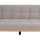SOFÁ-CAMA GRIS METAL-MADERA SALÓN 178 X 94 X 86 CM
