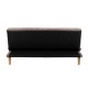 SOFÁ-CAMA TAUPE METAL-MADERA SALÓN 178 X 94 X 86 CM
