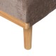 SOFÁ-CAMA TAUPE METAL-MADERA SALÓN 178 X 94 X 86 CM