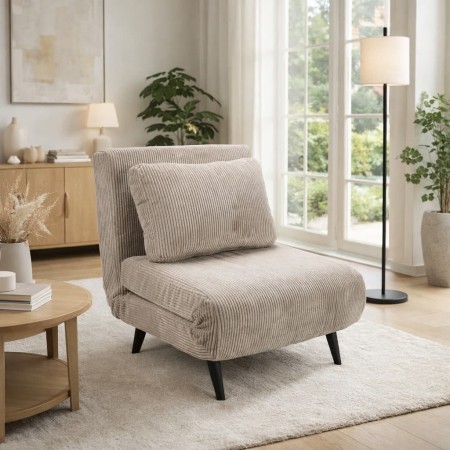 Sillón cama Tiara Beige - ¡Funcionalidad y elegancia en tu hogar!