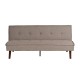 Sofa bed click-clac beige in chinilla – fanmuebles
