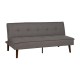Sofá cama clic clac gris en chenilla – fanmuebles