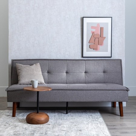 Lit Sofa cliquez sur clac gris en chinilla – fanmuebles