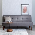 Divano letto apertura click-class taped in Chenilla Gris 181 x 102 x 85 cm