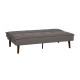 Graues Klick-Klack-Schlafsofa aus Chenille – fanmuebles