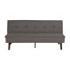 Lit Sofa cliquez sur clac gris en chinilla – fanmuebles