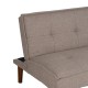Sofá cama clic-clac beige en chenilla – fanmuebles
