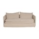 SOFÁ 3 PLAZAS CREMA TEJIDO-MADERA 210 X 97 X 89 CM