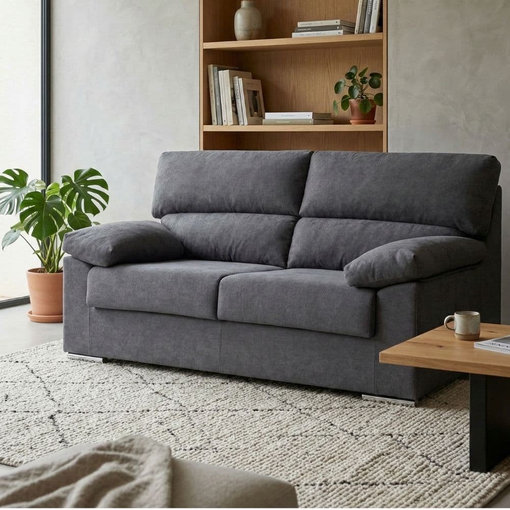Sofa 3 places Ruben Cairo Antracita – Moderne et confortable