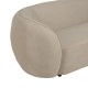 Sofa 3 carrés courbe design Beige 229 x 76 x 100 cm