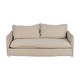 SOFÁ 3 PLAZAS CREMA TEJIDO-MADERA 200 X 95 X 85 CM