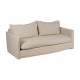 SOFÁ 3 PLAZAS CREMA TEJIDO-MADERA 200 X 95 X 85 CM