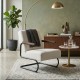 SILLÓN BEIGE METAL-TEJIDO 61 X 70 X 85 CM