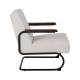 SILLÓN BEIGE METAL-TEJIDO 61 X 70 X 85 CM