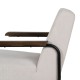 SILLÓN BEIGE METAL-TEJIDO 61 X 70 X 85 CM