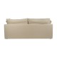 SOFÁ 3 PLAZAS BEIGE TEJIDO-MADERA 212 X 100 X 83 CM