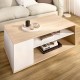 Table Basse Relevable BARI Blanc Naturel - fanmuebles