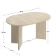 Acheter Table Ovale Extensible BARI Naturel 140-180 cm