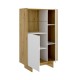 Aparador vertical 2 puertas 1 cajón Ka Nordic Blanco 80,5 x 137,7 x 30 cm