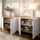 Buffet SKY Nordic Blanc 184 cm 4 Portes - fanmuebles