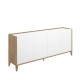 Aparador SKY Nordic Branco 184 cm 4 Portas - fanmuebles