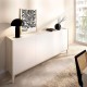 Aparador BARI Blanco Natural 150 cm Diseño Nórdico - fanmuebles
