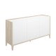 Aparador BARI Branco Natural 150 cm Design Nórdico - fanmuebles