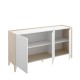 Credenza BARI Bianco Naturale 150 cm Design Nordico - fanmuebles