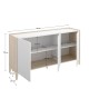 Aparador BARI Blanco Natural 150 cm Diseño Nórdico - fanmuebles